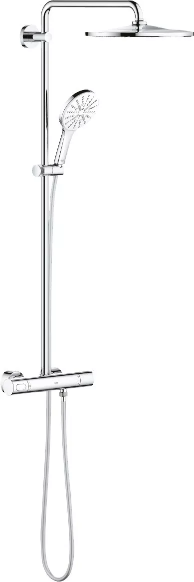 

Душевая стойка Grohe Rainshower SmartActive 310 с термостатом, белая луна 26647LS0