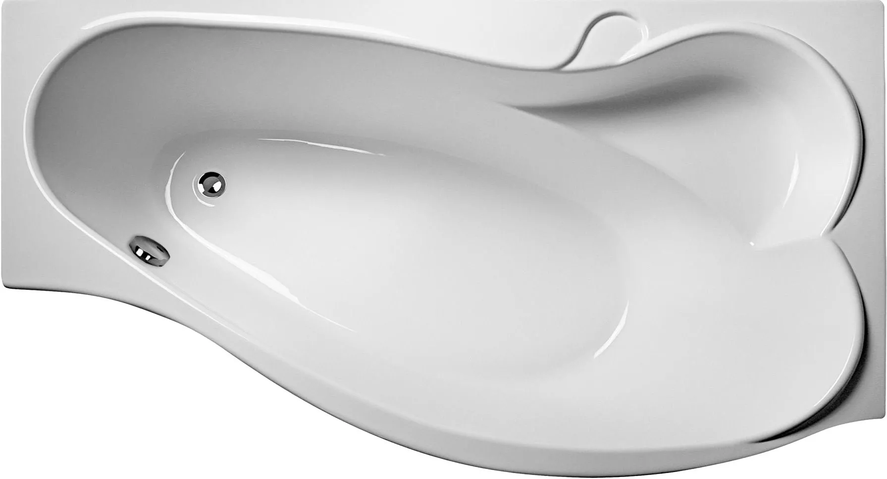 Акриловая ванна Marka One Gracia R 150x90, цвет белый 4604613001353 - фото 1