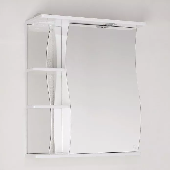 Зеркало-шкаф Style Line Волна 60 см (ЛС-00000121), цвет белый, размер 60 - фото 1
