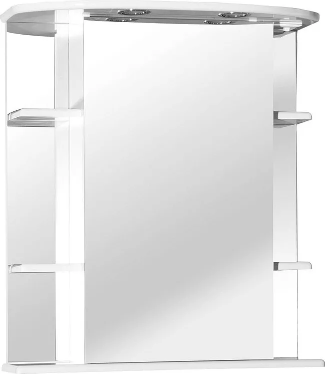 Зеркало-шкаф Misty Магнолия 65 L свет, размер 65, цвет белый Э-Маг04065-01СвЛ - фото 1