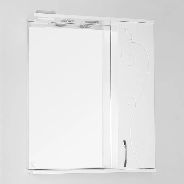 Зеркало-шкаф Style Line Панда 65 см (ЛС-00000078), размер 65, цвет белый - фото 1