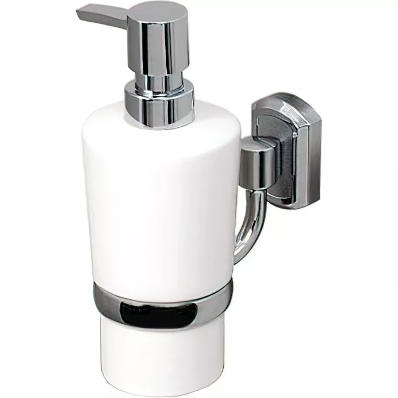 Дозатор для жидкого мыла WasserKraft  хром - белый K-28199 - фото 1
