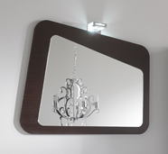 Зеркало в ванную Cezares GLISS 85 см (GLISSWSP85.01), цвет коричневый - фото 1