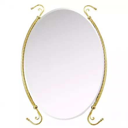Зеркало в ванную Migliore Edera 65 золотое 16940 - фото 1