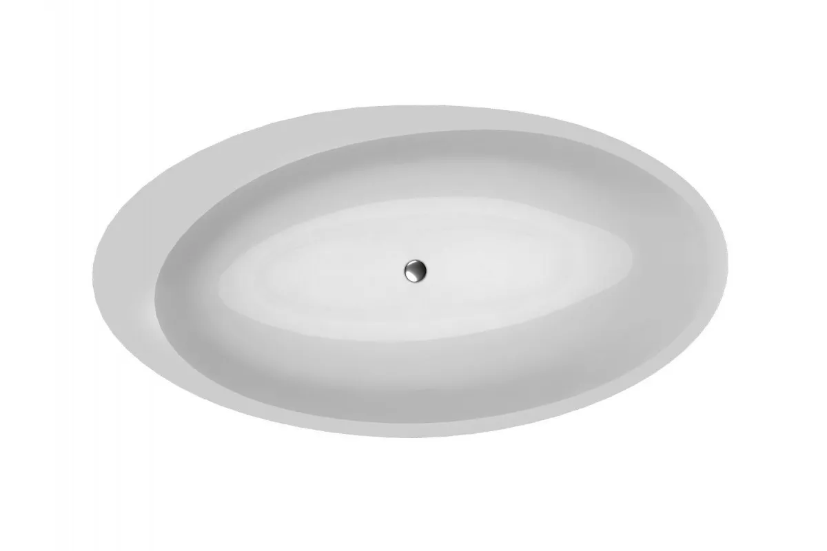 Ванна акриловая Vayer Boomerang Oval Etna 194x100 встраиваемая белый Гл000010859 - фото 1