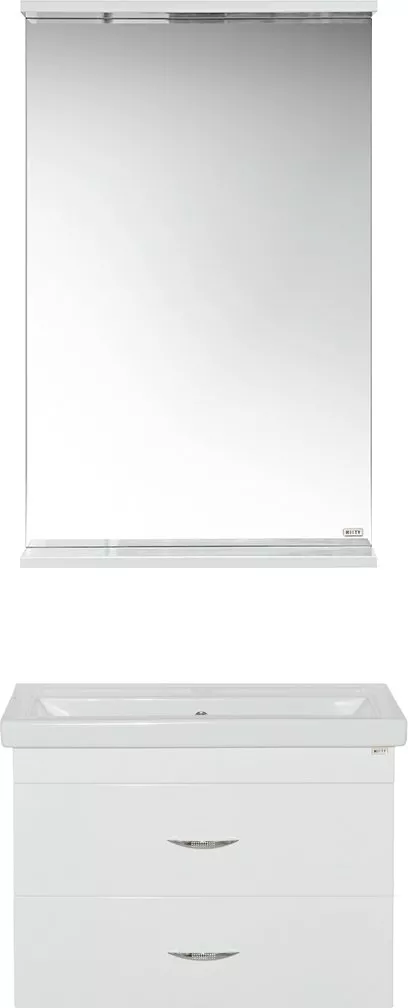 Мебель для ванной Misty Фостер 60 с 2 ящиками, подвесная, цвет белый - фото 1