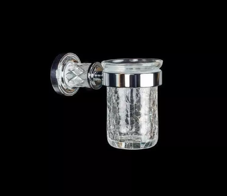 

Стакан для зубных щеток Boheme Murano crystal хром глянцевый