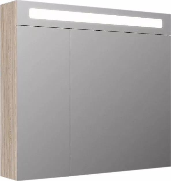 Зеркало-шкаф Iddis Mirro 80 с подсветкой, цвет белый MIR80N2i99 - фото 1