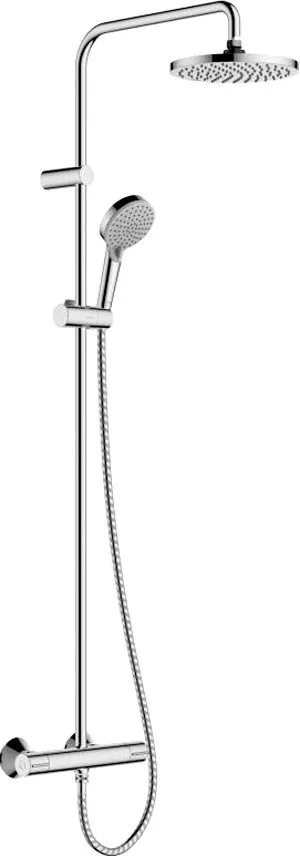 Душевая стойка Hansgrohe Vernis Blend Showerpipe 200 1jet с термостатом, хром 26276000, размер 20.5 - фото 1