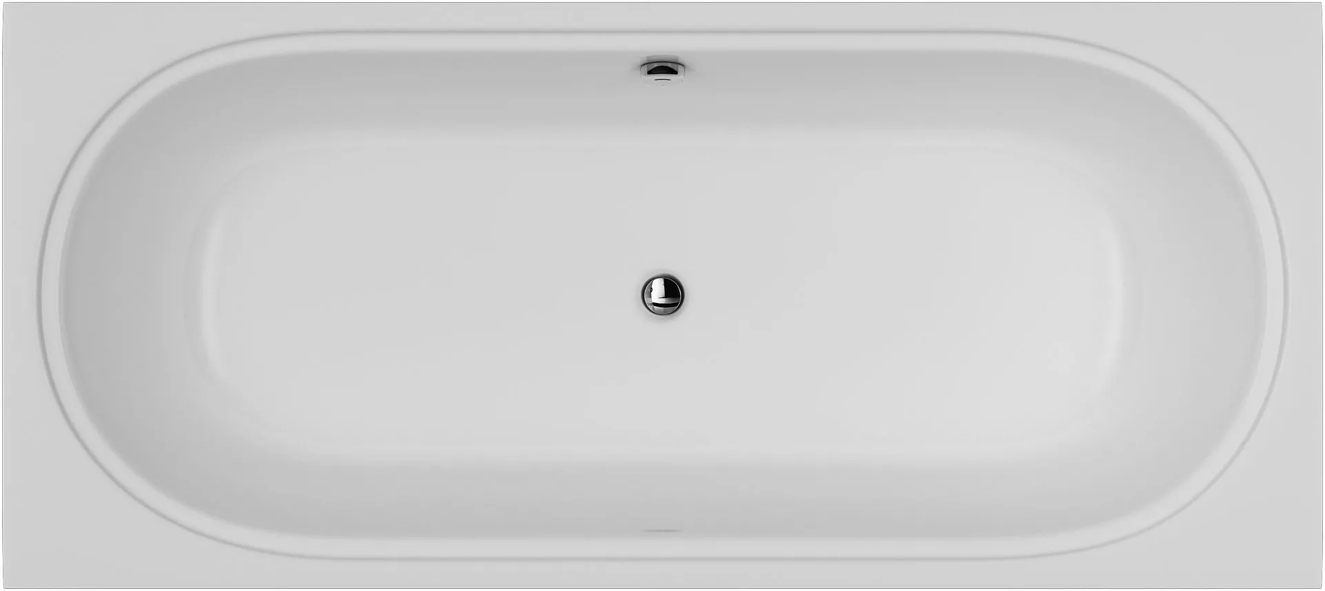 Акриловая ванна Am.pm Bliss L 180x80 см (W53A-180-080W-ARB), цвет белый - фото 1