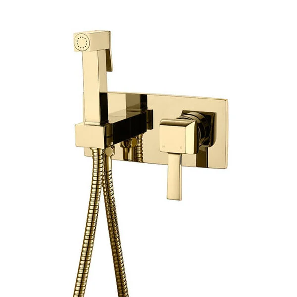 Гигиенический душ Caprigo Diamante 50-130-oro со смесителем, золото