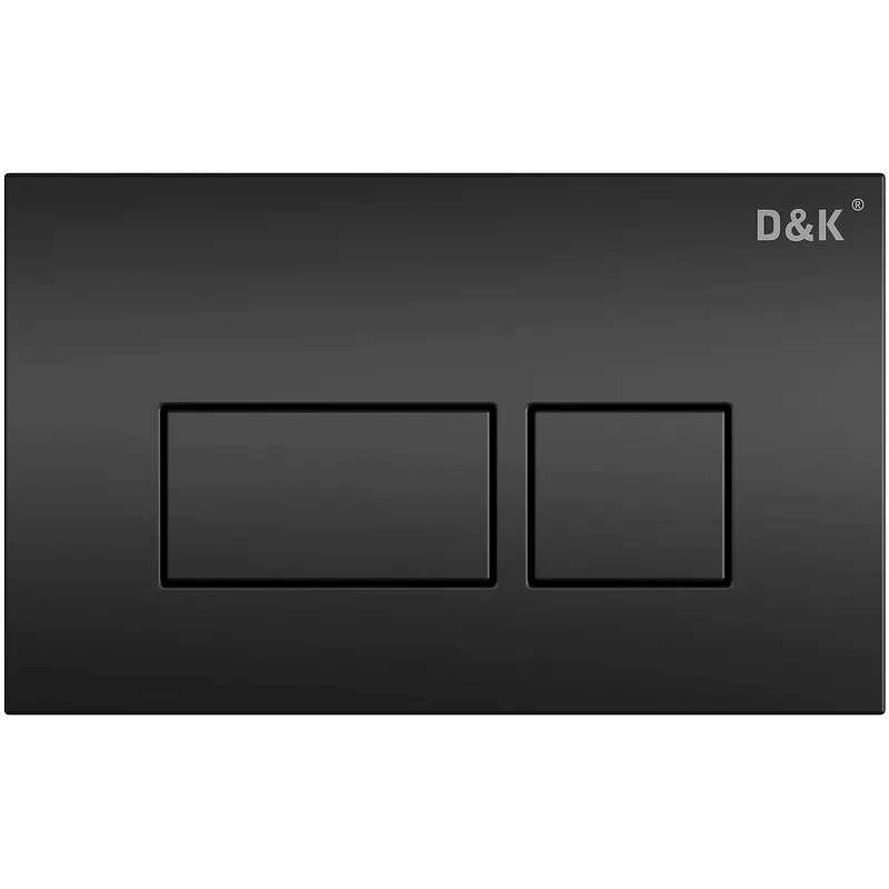 Клавиша смыва D&K Berlin черный матовый DB1439025 - фото 1