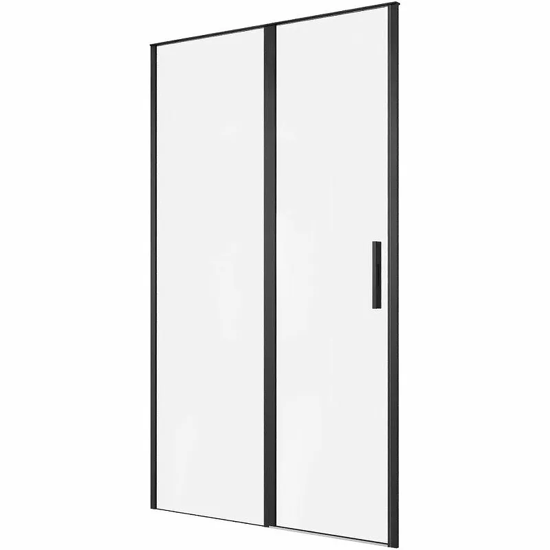 Душевая дверь Allen Brau Priority 120 профиль черный матовый стекло прозрачное