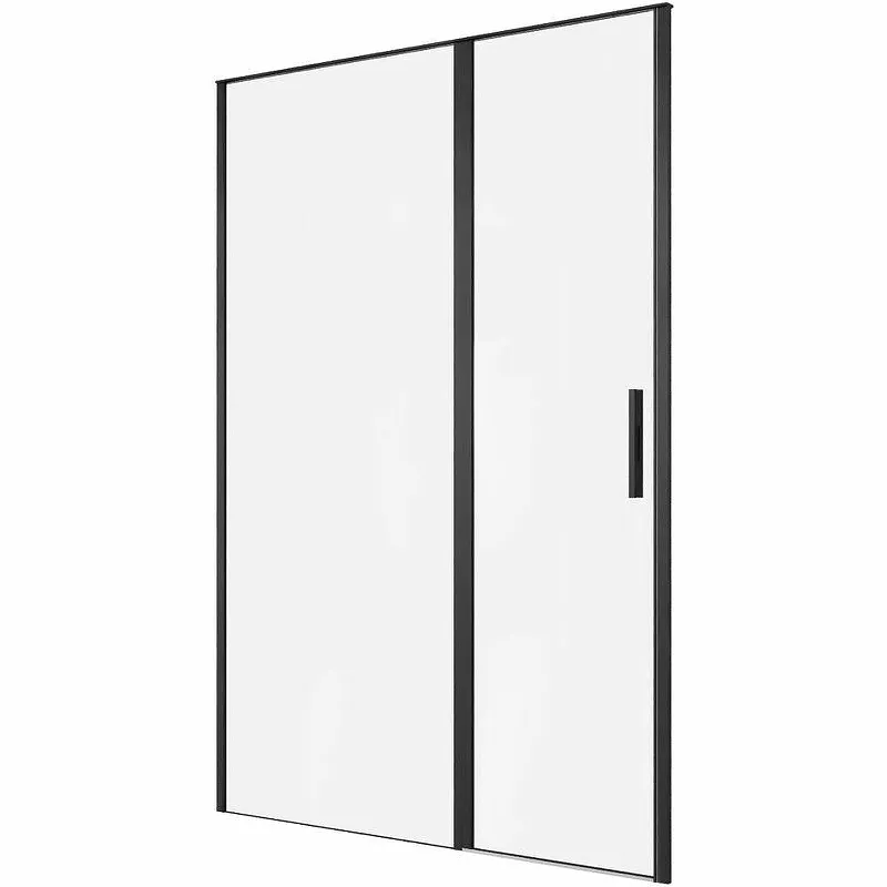 Душевая дверь Allen Brau Priority 140 профиль черный матовый стекло прозрачное