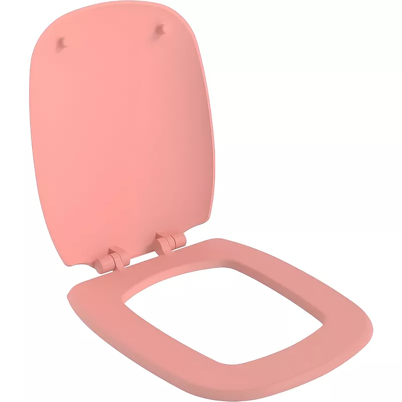 Крышка-сиденье Ambassador Diamond с микролифтом розовый матовый 122T20901 - фото 1