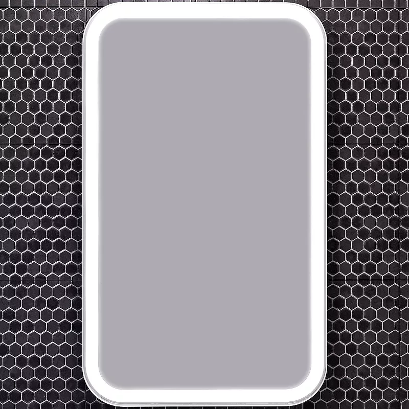 Зеркало шкаф Opadiris Элеганс 60 с подсветкой белый матовый 00-00006871 - фото 1