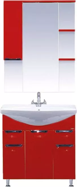 Мебель для ванной Misty Жасмин 75 красная плёнка, размер 75, цвет белый - фото 1