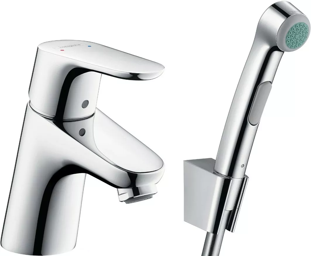 

Смеситель для раковины Hansgrohe Focus E2 31926000 хром, с гигиеническим душем