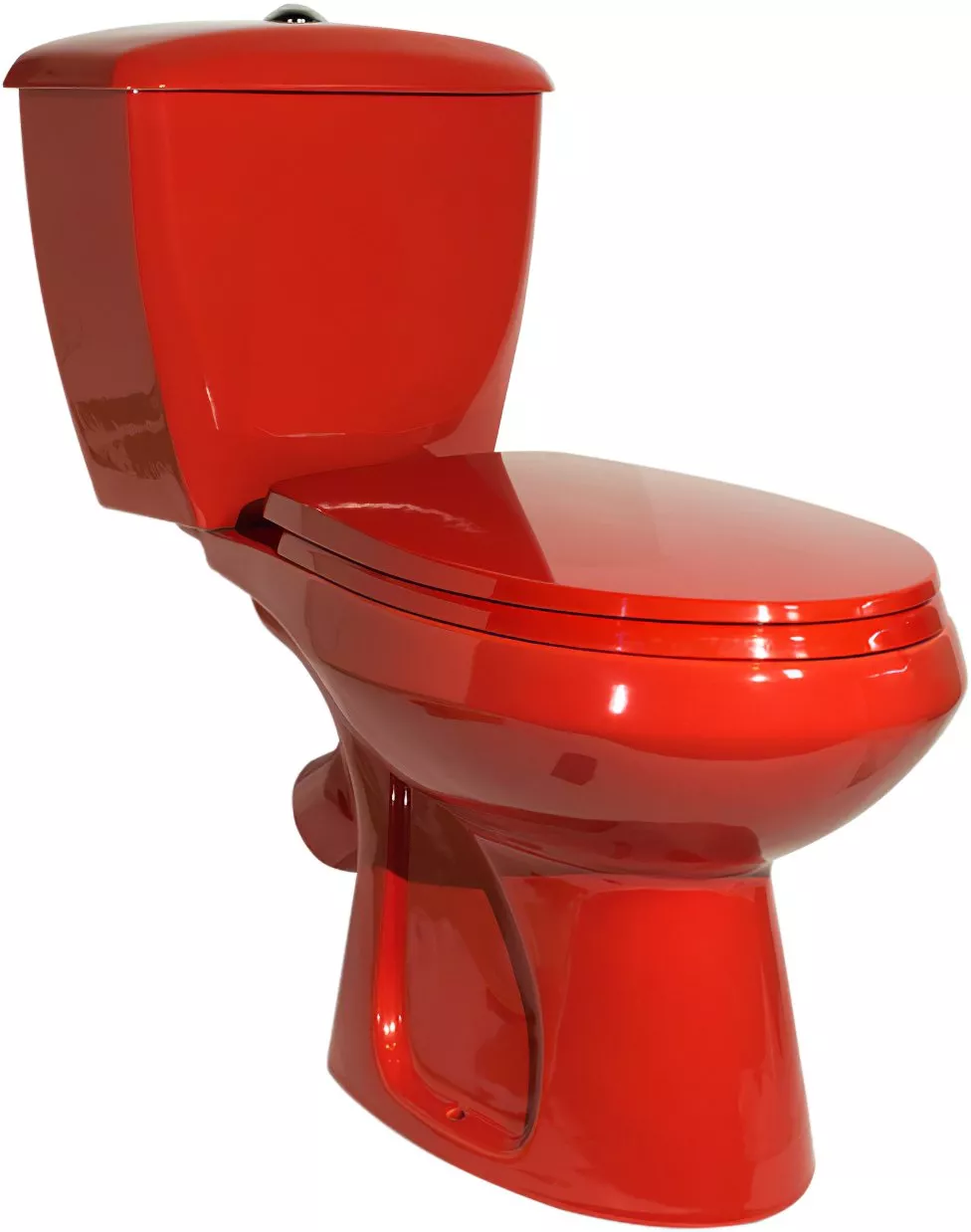 Унитаз-компакт Оскольская керамика Элисса красный с сиденьем 43360130202 - фото 1