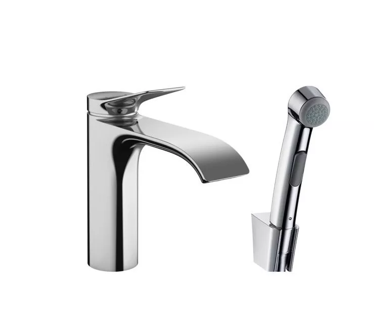 

Смеситель для раковины с гигиеническим душем Hansgrohe Vivenis хром