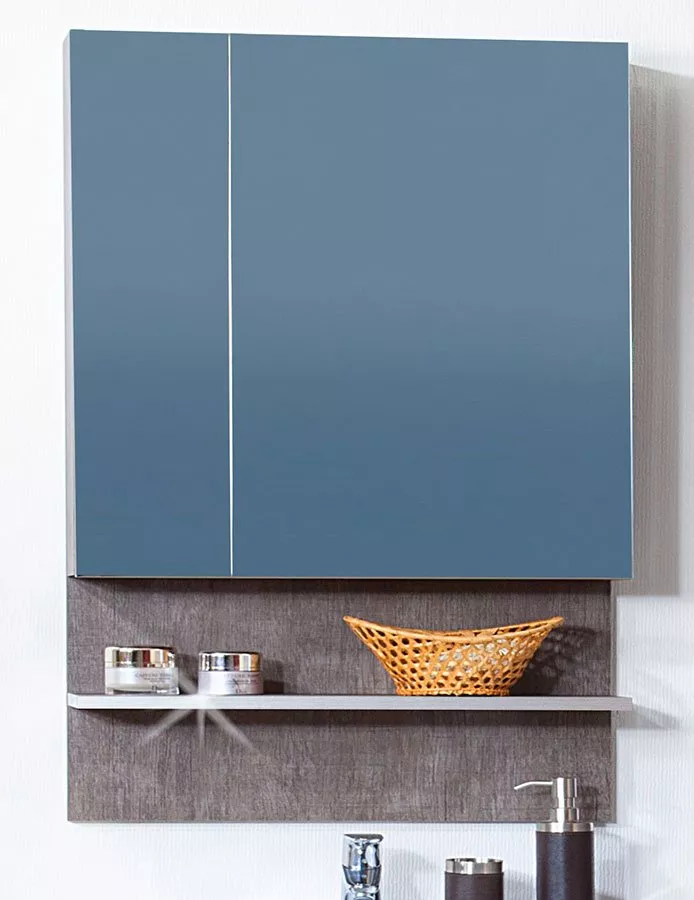 Зеркало в ванную Бриклаер Карибы 75 см (100-277), цвет серый 4620750418908 - фото 1