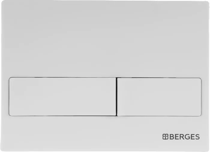 Кнопка смыва Berges Wasserhaus Novum L4 белый, матовый, цвет белый матовый 040014 - фото 1