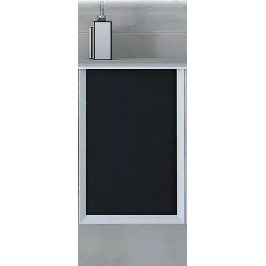 Шкаф подвесной Cezares Bellagio 35х48 бело-черный 54863 - фото 1