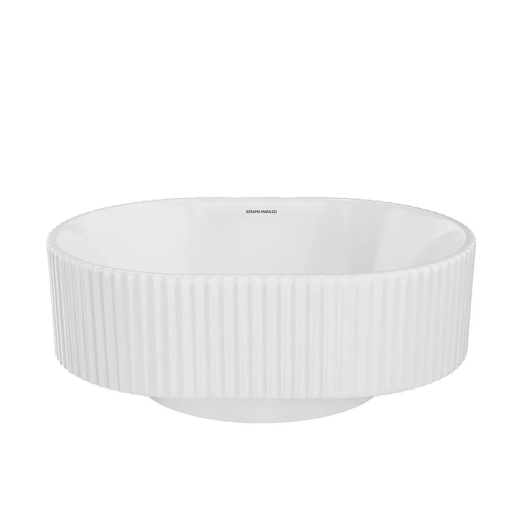 

Раковина накладная Kerama Marazzi Artbasin Conchiglia 50 белый (VE.wb.50\WHT)