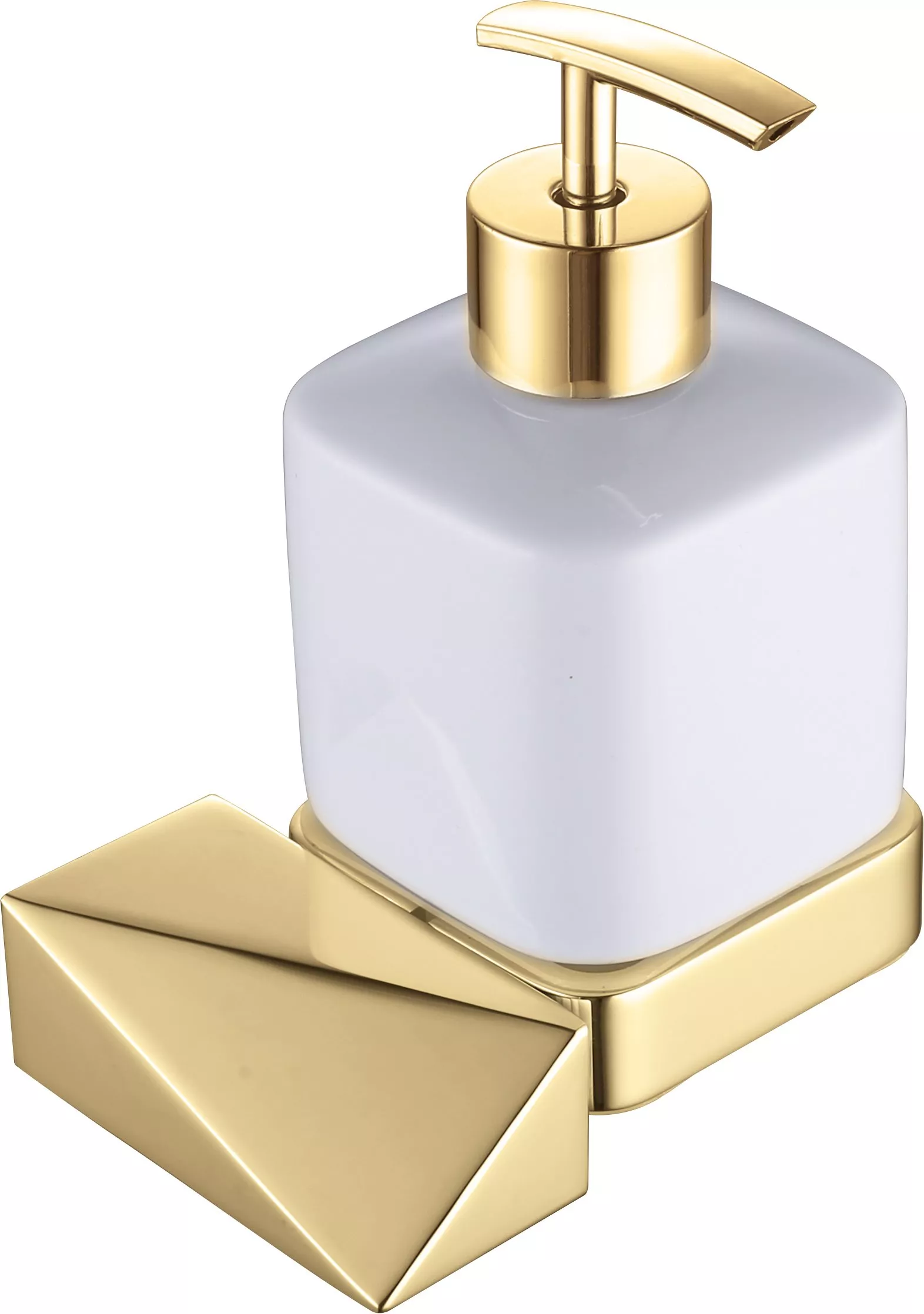 Дозатор для жидкого мыла Boheme Venturo (10317-G), цвет белый - фото 1