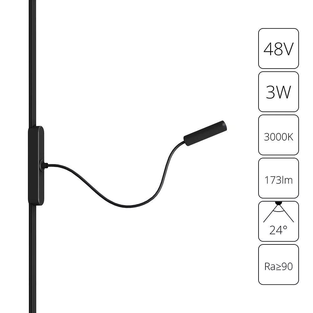 

Трековый светодиодный светильник Arte Lamp Rapid A1162PL-1BK