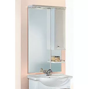 Зеркало-шкаф Aqwella Барселона 50 см (Ba.02.55), цвет белый - фото 1
