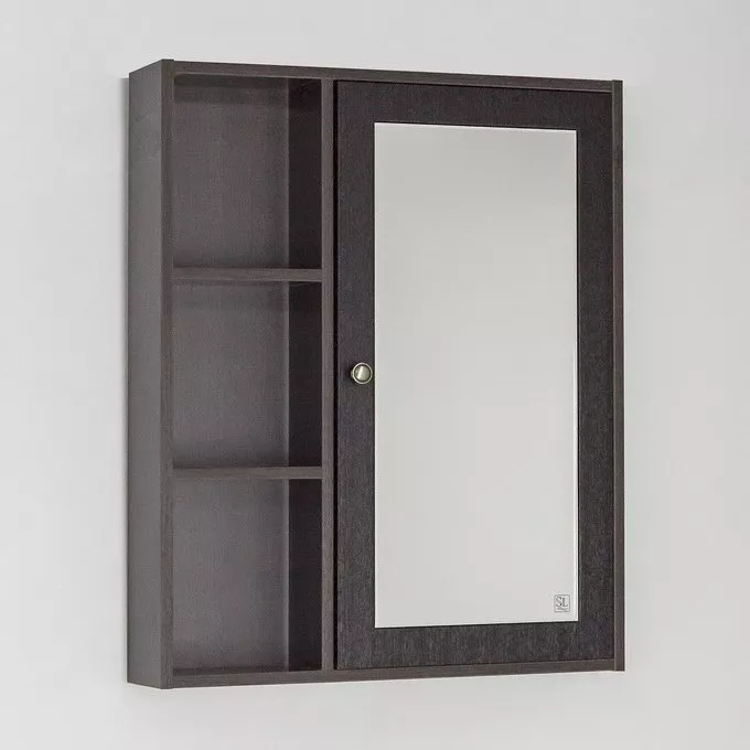 Зеркало-шкаф Style Line Кантри 65 см (ЛС-00000031), размер 65, цвет темное дерево - фото 1