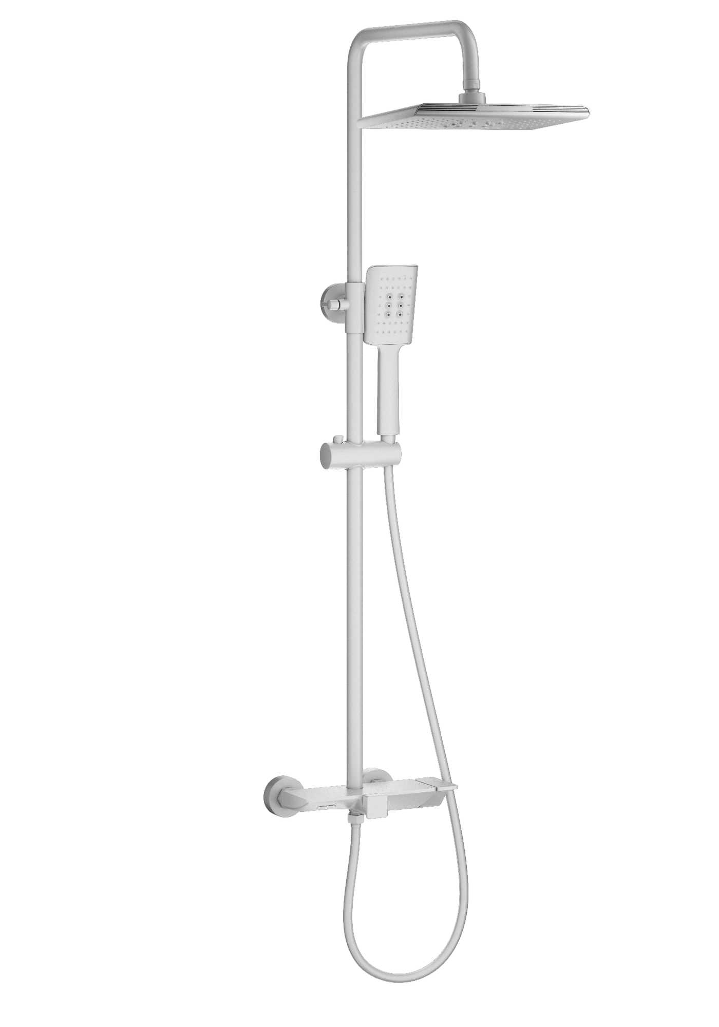 

Душевая стойка Wonzon & Woghand WW-AE33110-MW матовая белая