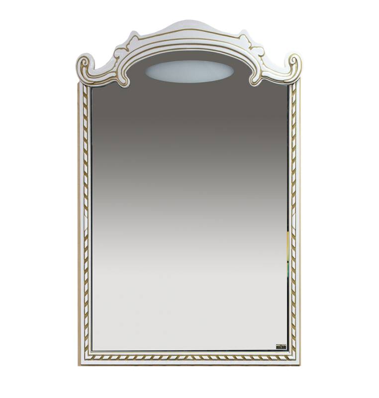 Элис - 80 Зеркало белая.патина/стекло Л-Эли02080-013 - фото 1