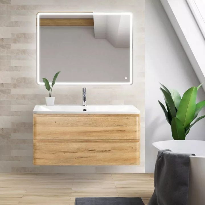 

Мебель для ванной BelBagno Albano 80 подвесная, rovere rustico