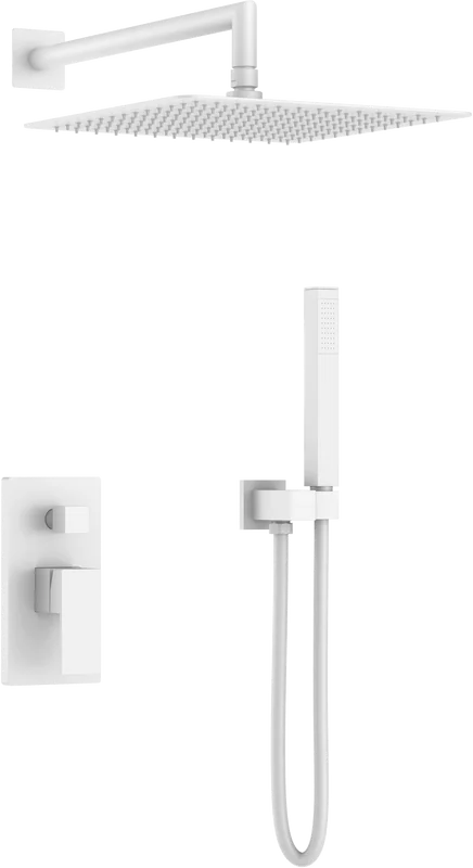 

Душевой комплект Boheme Qubic 474-3-MW белый матовый