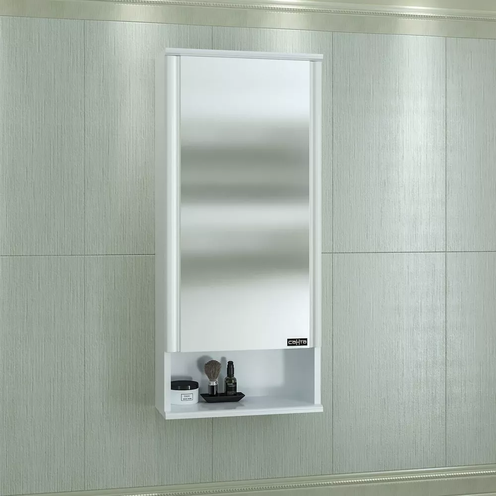 Зеркало-шкаф СанТа Вегас 40, цвет белый 700176 - фото 1
