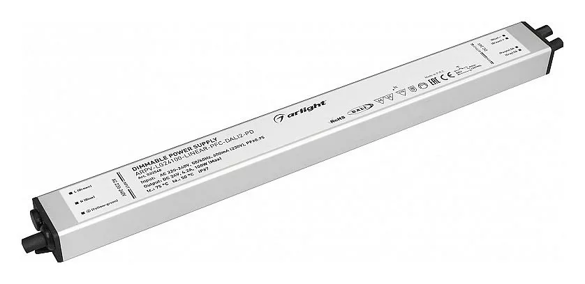 

Блок питания Arlight ARPV-LG24100-Linear-PFC-Dali2-PD 24V 100W IP67 4,2A 033540