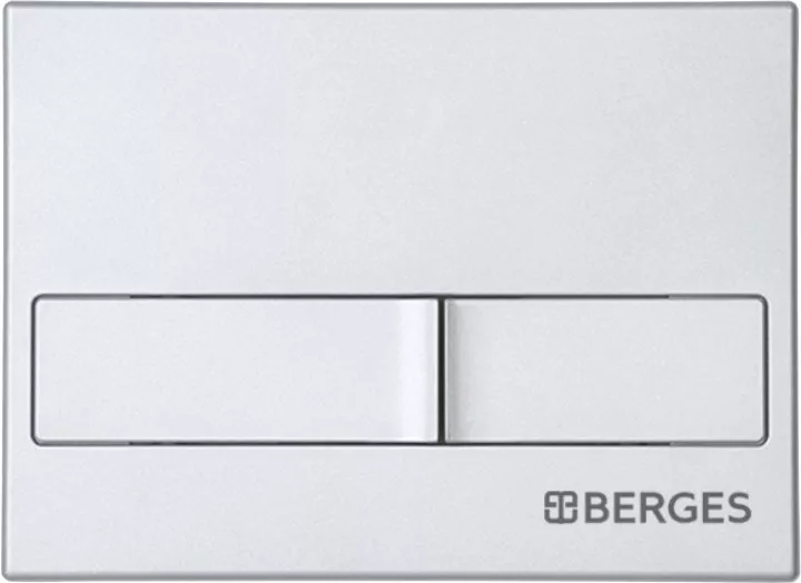 Кнопка смыва Berges Wasserhaus Novum L2 хром, матовый, цвет хром матовый 040012 - фото 1