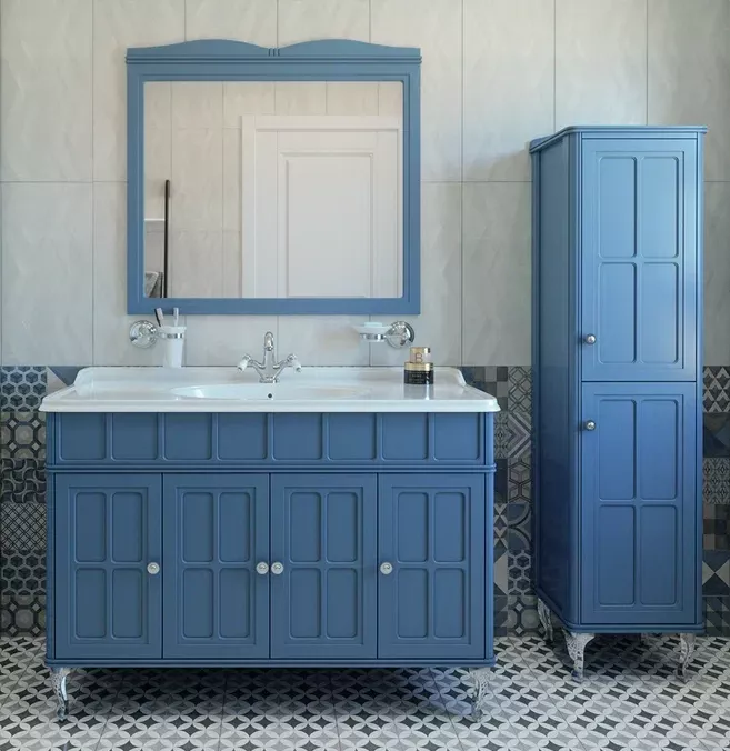 Комплект мебели Caprigo Borgo 120 синий матовый