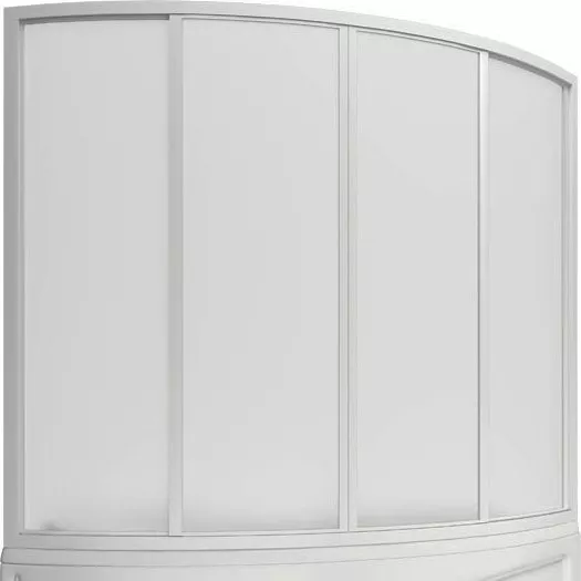 Шторка на ванну Bas Николь, цвет белый ШТ00035 - фото 1