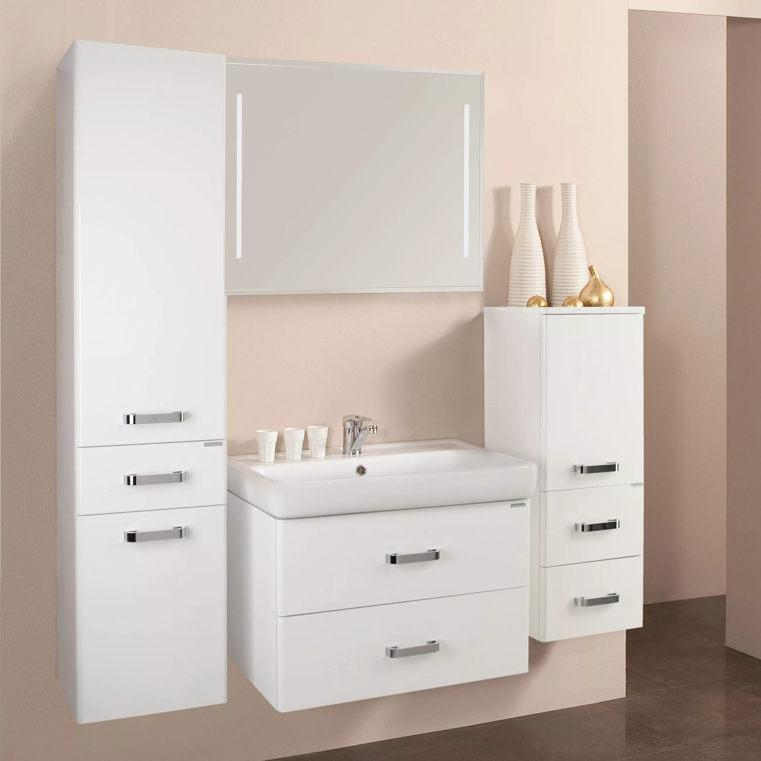 Мебель для ванной Акватон Америна 80 белая, размер 81.5, цвет белый - фото 1