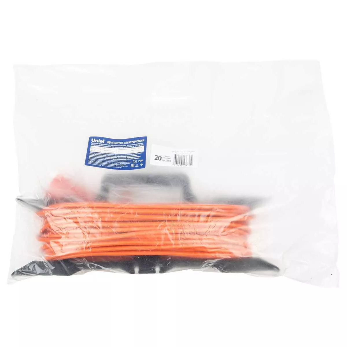 

Удлинитель Uniel Ultra 1гн х 20м б/з YX10-101 /UCK-1N/2x1,00/20M/F Orange UL-00010800