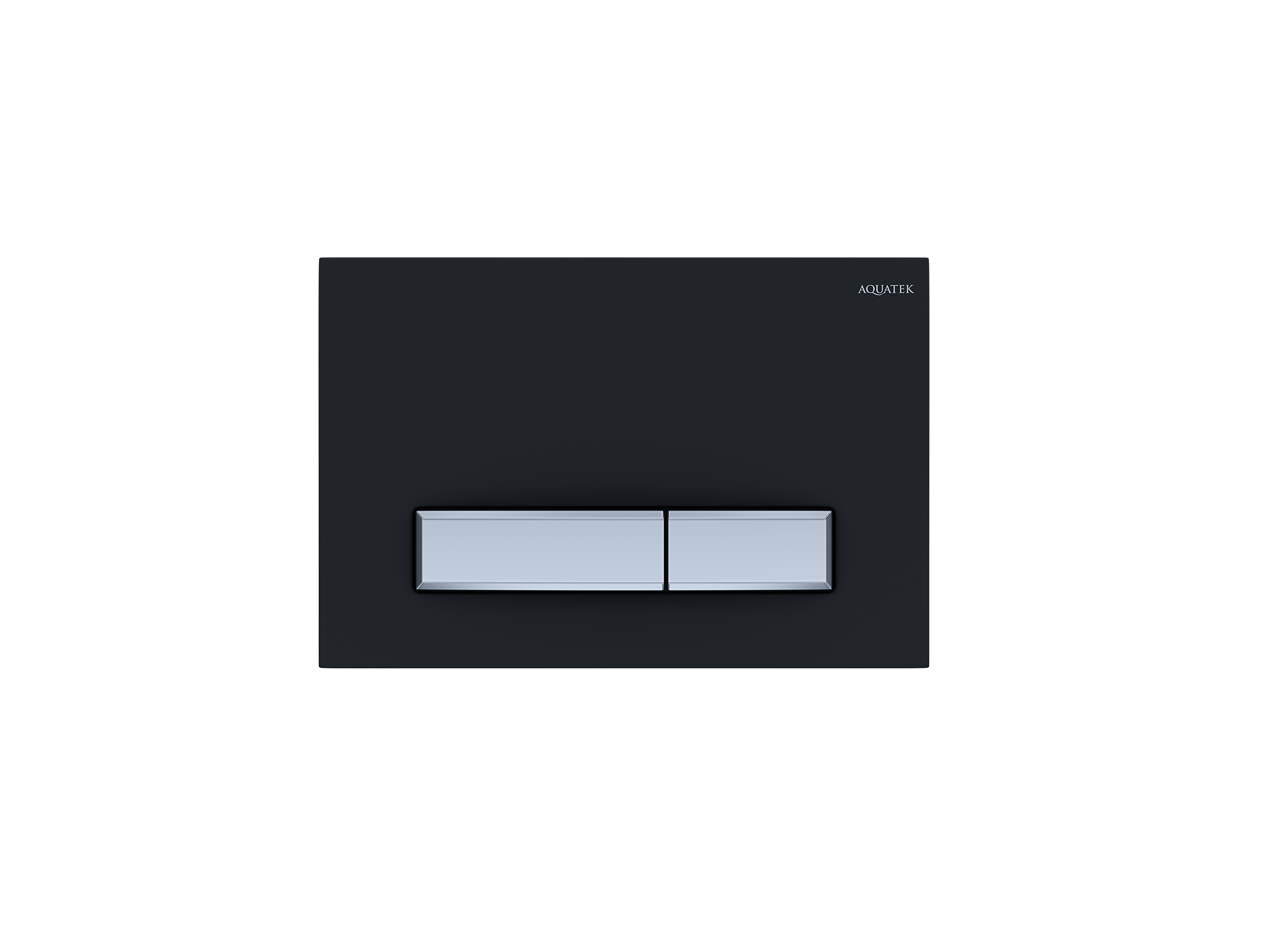 KDI-0000031 (009D-2) Панель смыва Slim Черный матовый (клавиша прямоугольная, хром) НОВИНКА - фото 1