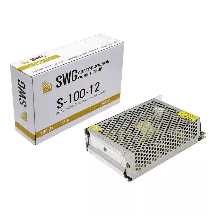 

Блок питания SWG 12V 100W IP20 8,3A S-100-12 000105