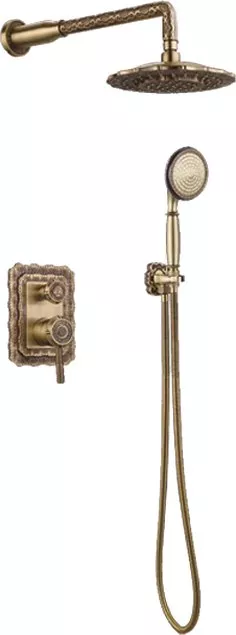 Душевой гарнитур Bronze de Luxe Windsor (10138DF), цвет бронза, размер 13.8 - фото 1