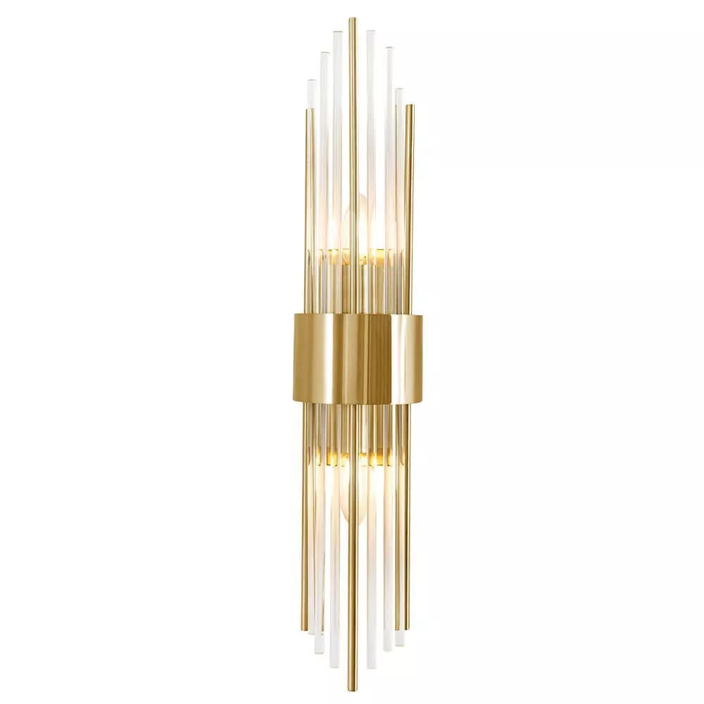 

Настенный светильник Crystal Lux Atento AP2 Brass/Transparente