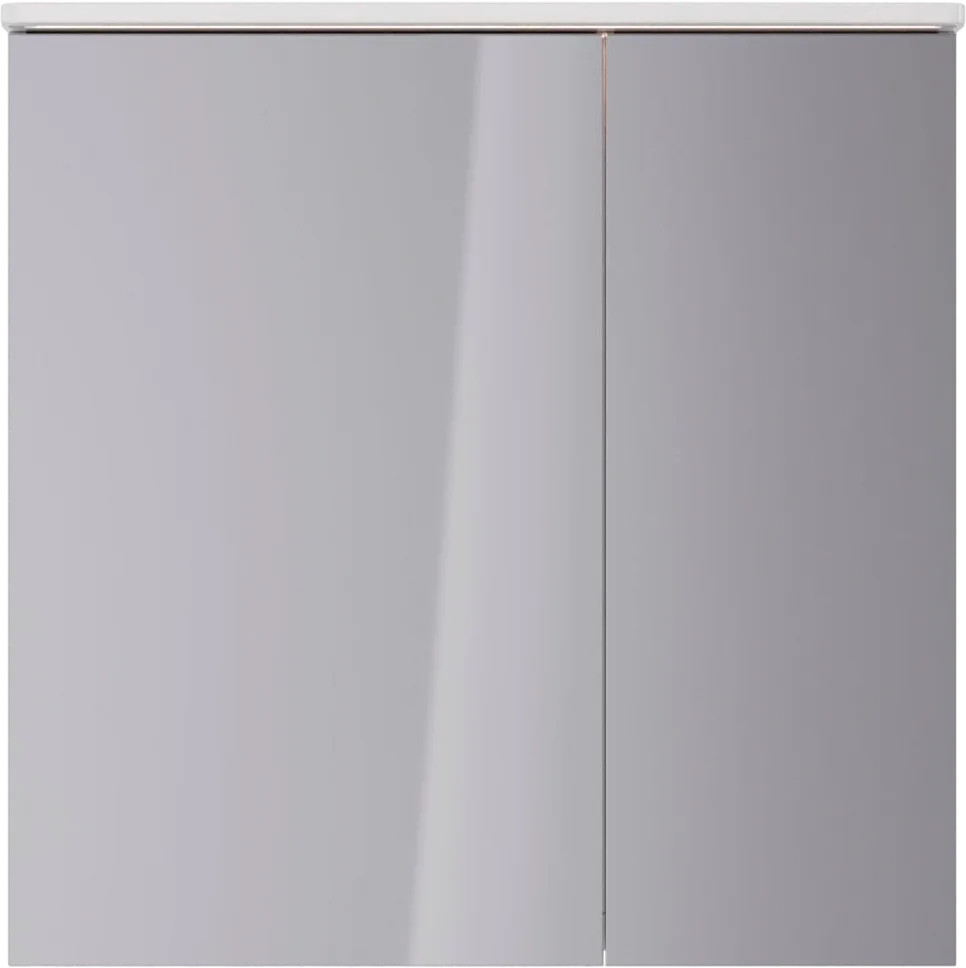 Зеркало-шкаф Lemark Zenon 80х80 с подсветкой, белый глянец