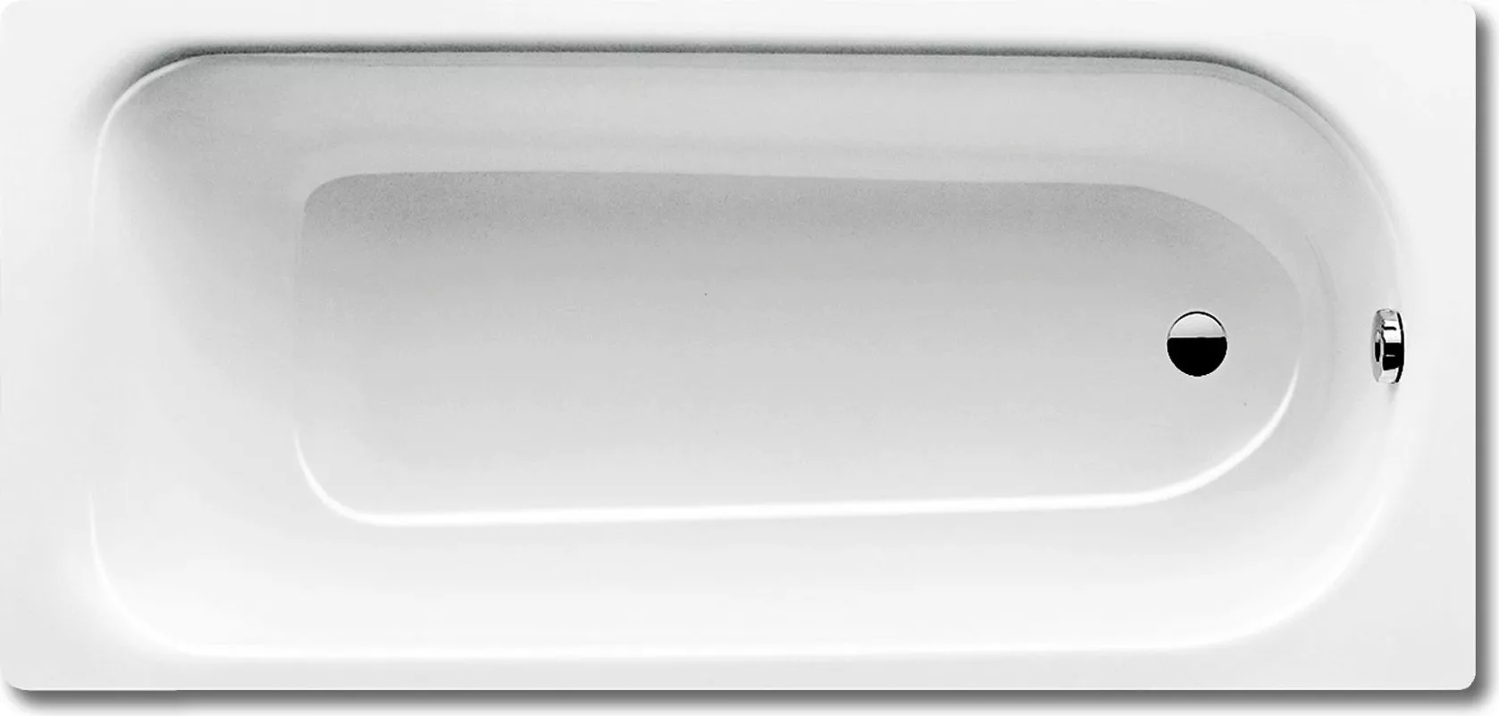 Стальная ванна Kaldewei Eurowa 310-1, цвет белый 119612030001 - фото 1