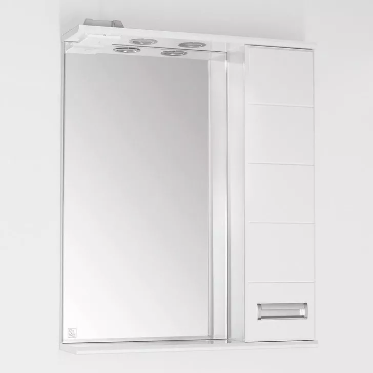 Зеркало-шкаф Style Line Ирис 65 см (ЛС-00000019), цвет белый, размер 65 - фото 1